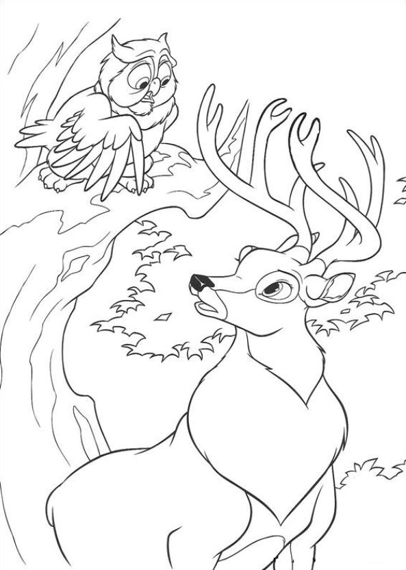 Kids-n-fun.com | 29 coloring pages of Bambi 2